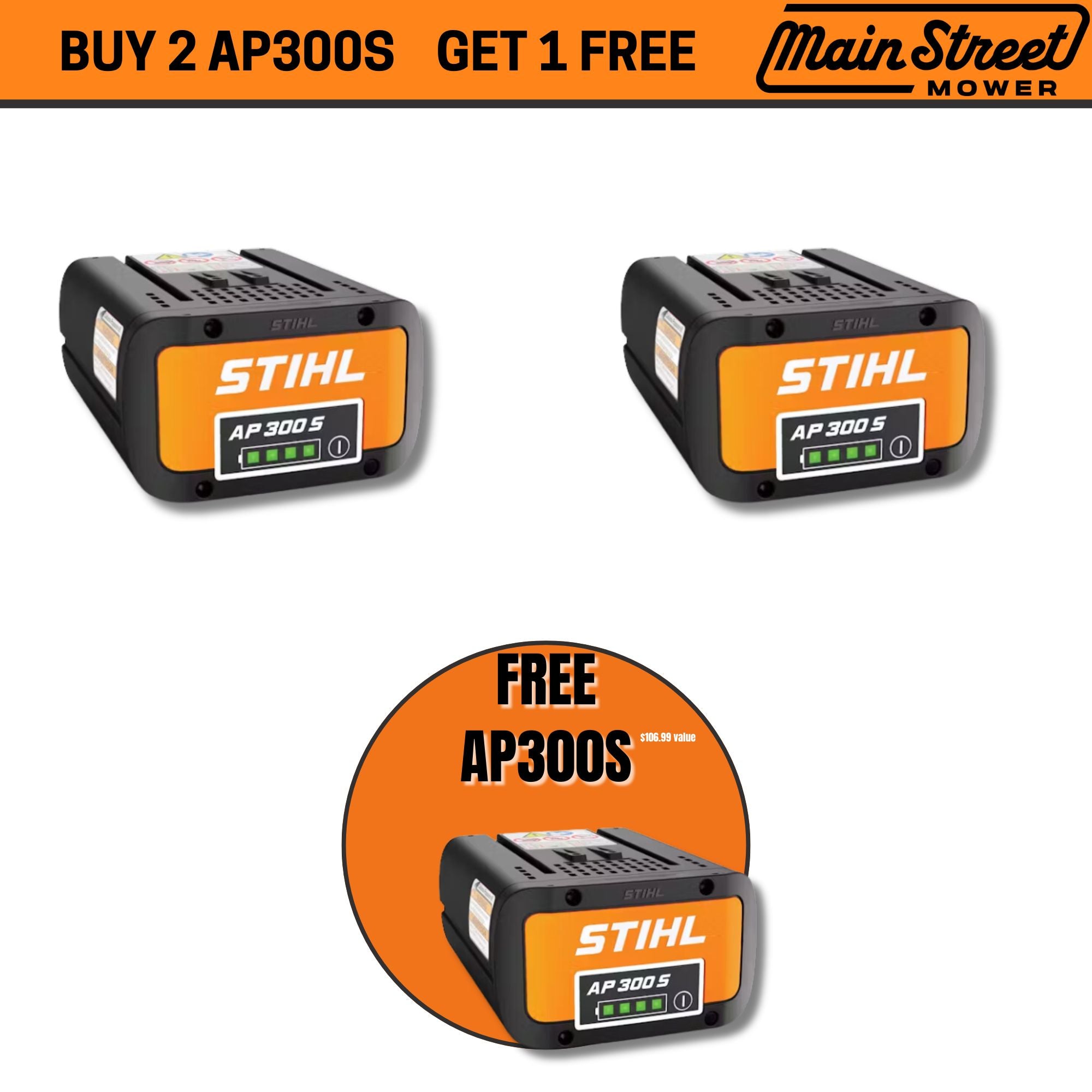 STIHL AP 300S | Buy 2 AP300S Batteries Get one AP300S Free