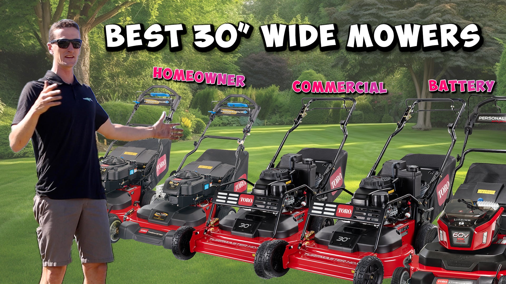 Reviewing ALL 30" Walk Behind Push Mower by TORO