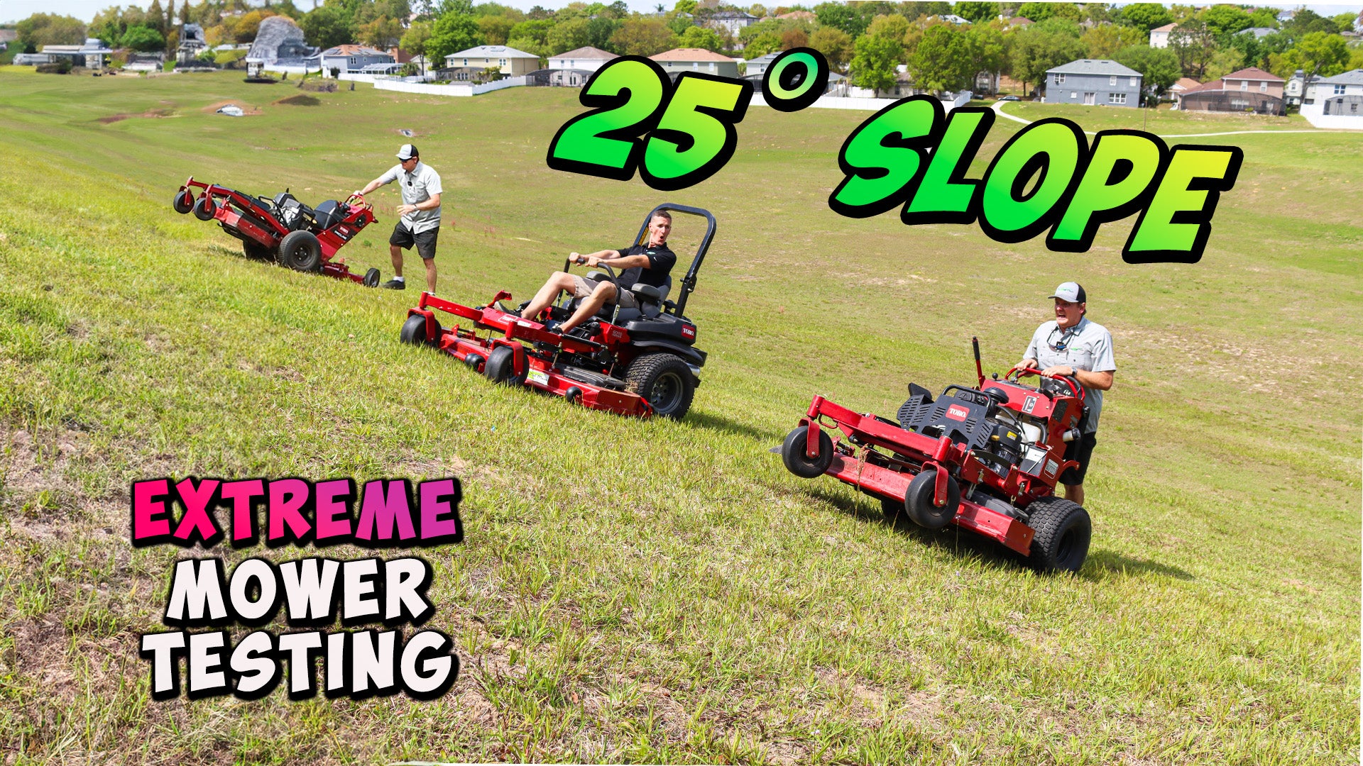 BEST Mower for STEEP hills! Zero Turn vs Stand-on vs Walk Behind vs Push Mower