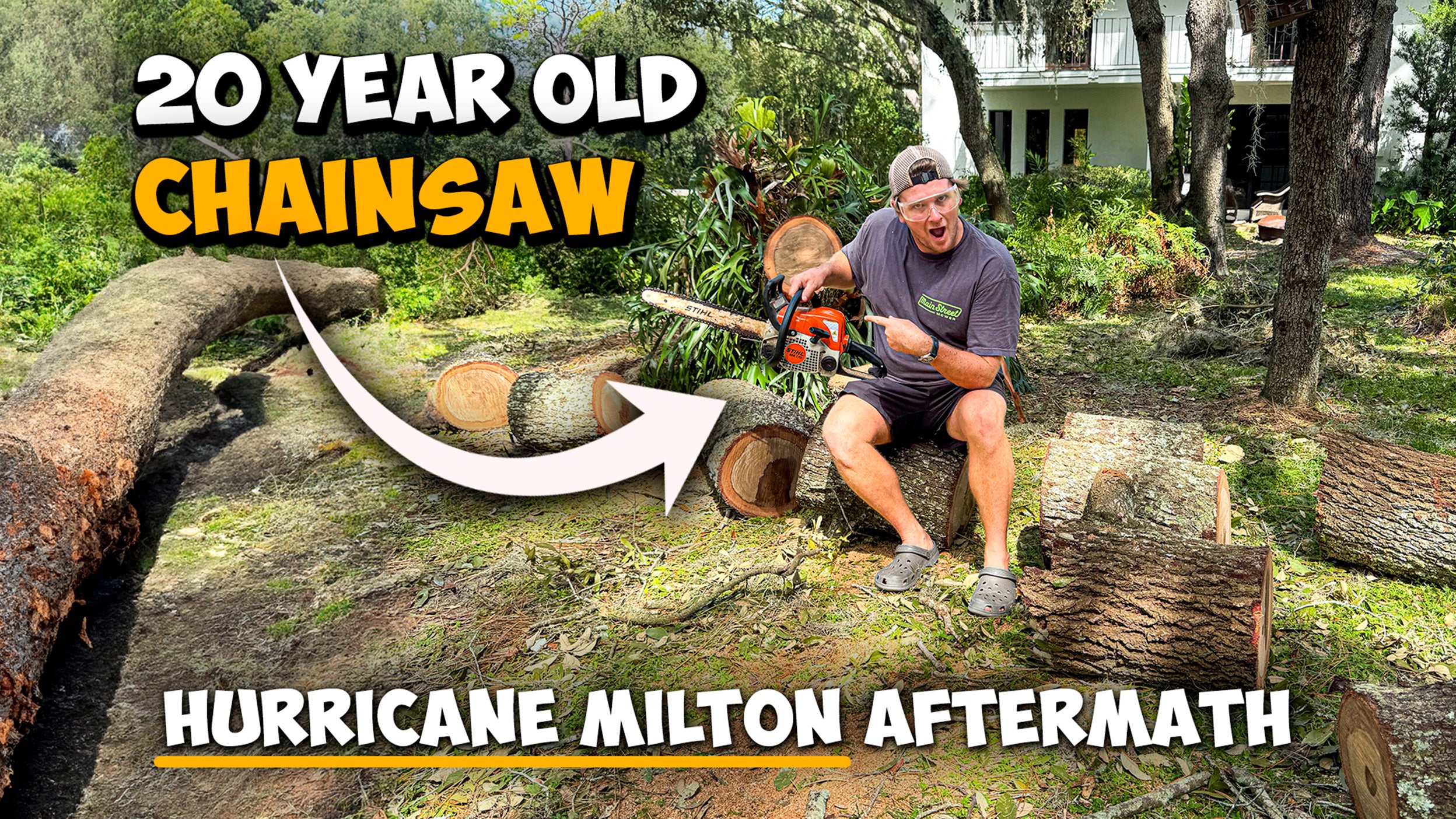 Hurricane Milton DESTROYED My Yard! Chainsaw to the Rescue