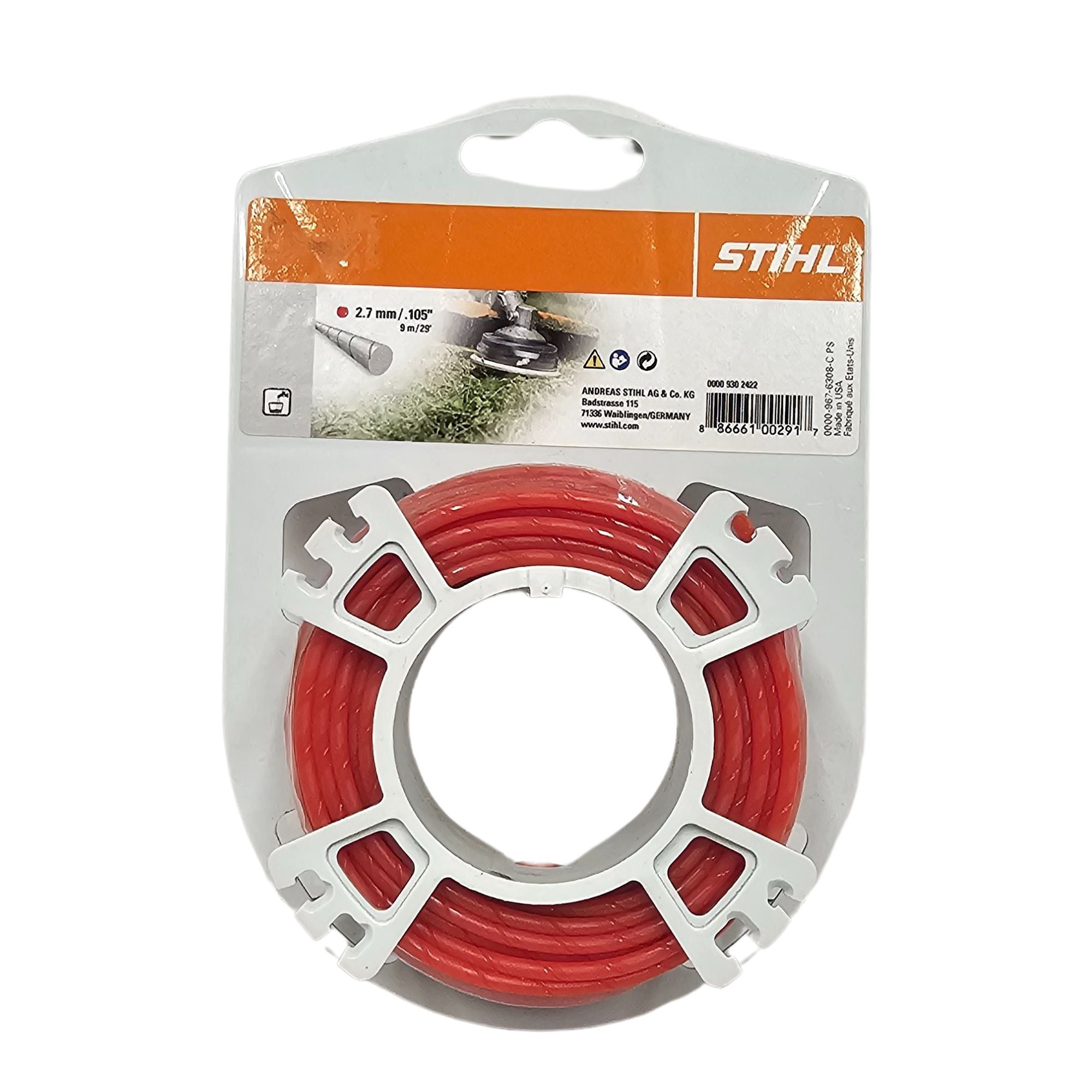 STIHL 29' .105 Red Quiet Trimmer Line | 0000 930 2422