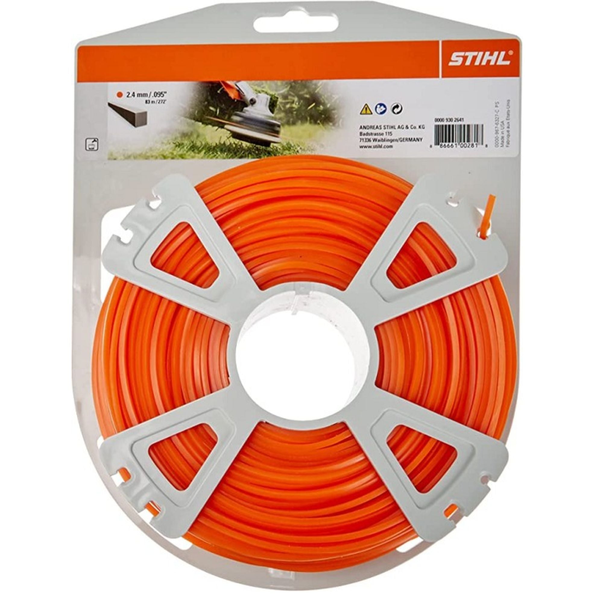 STIHL 272' .095 Orange Trimmer Line | 0000 930 2641