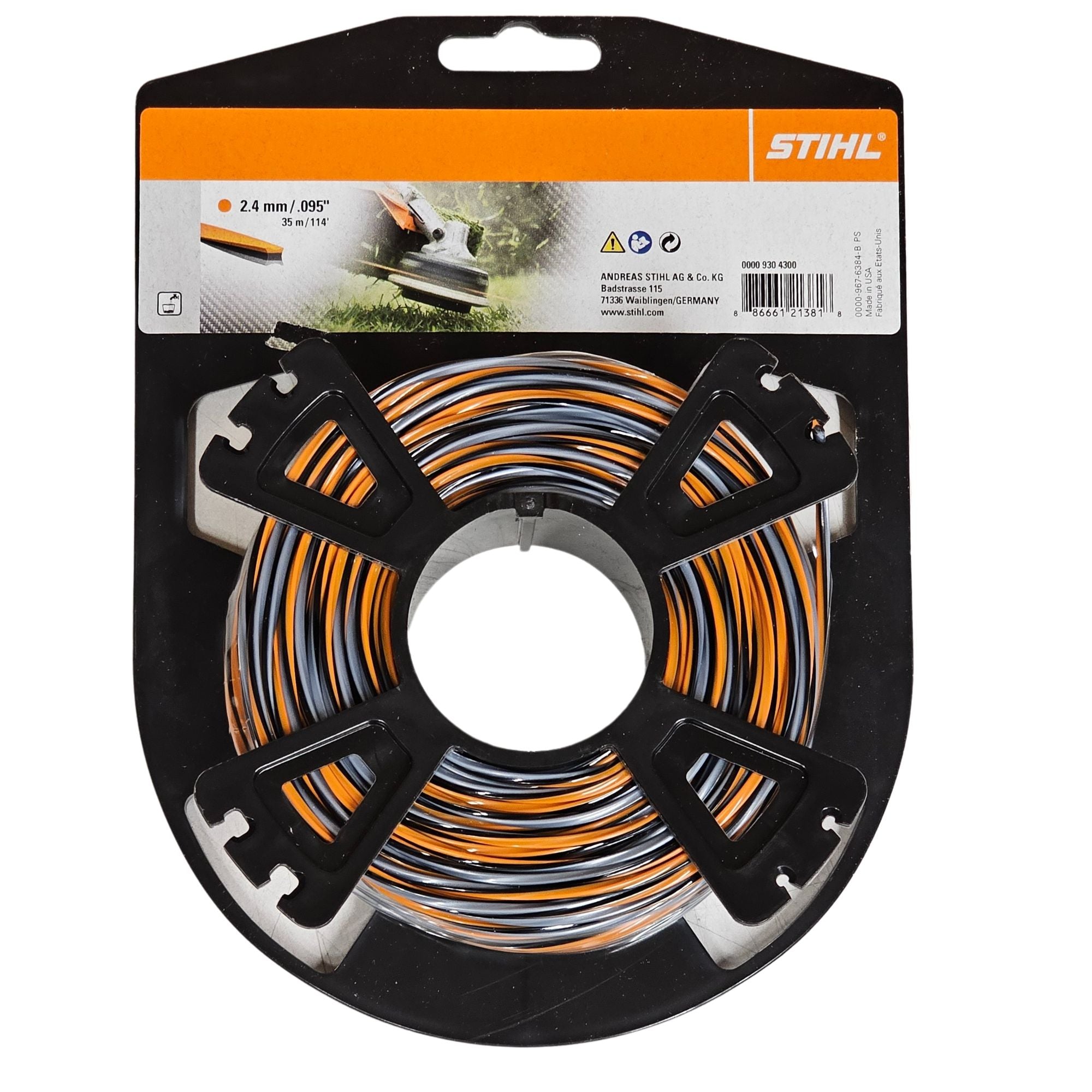 STIHL CF3 Pro .095 in. D X 114ft. L Trimmer Line | 0000 930 4300