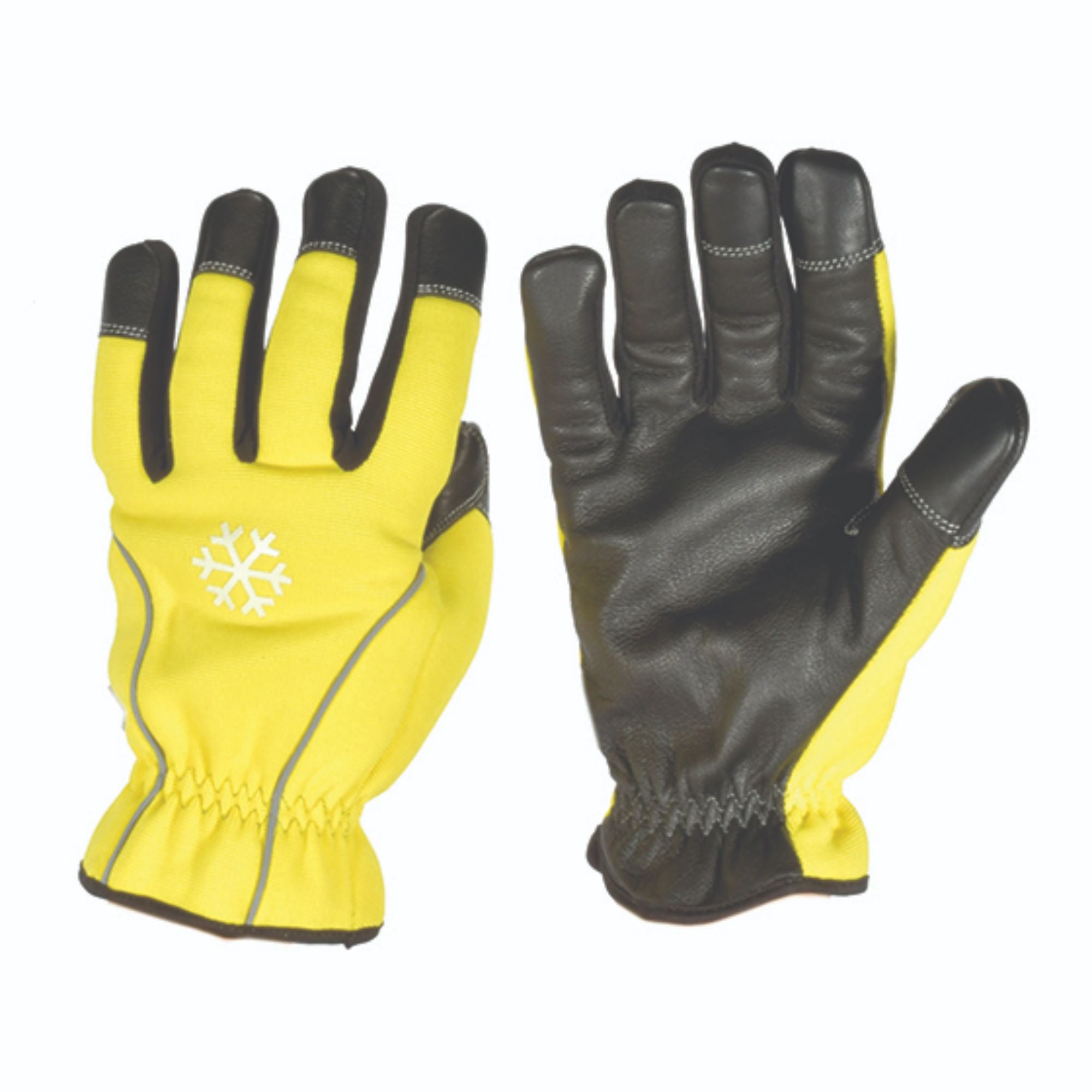 Cold Weather Black Goatskin Gloves