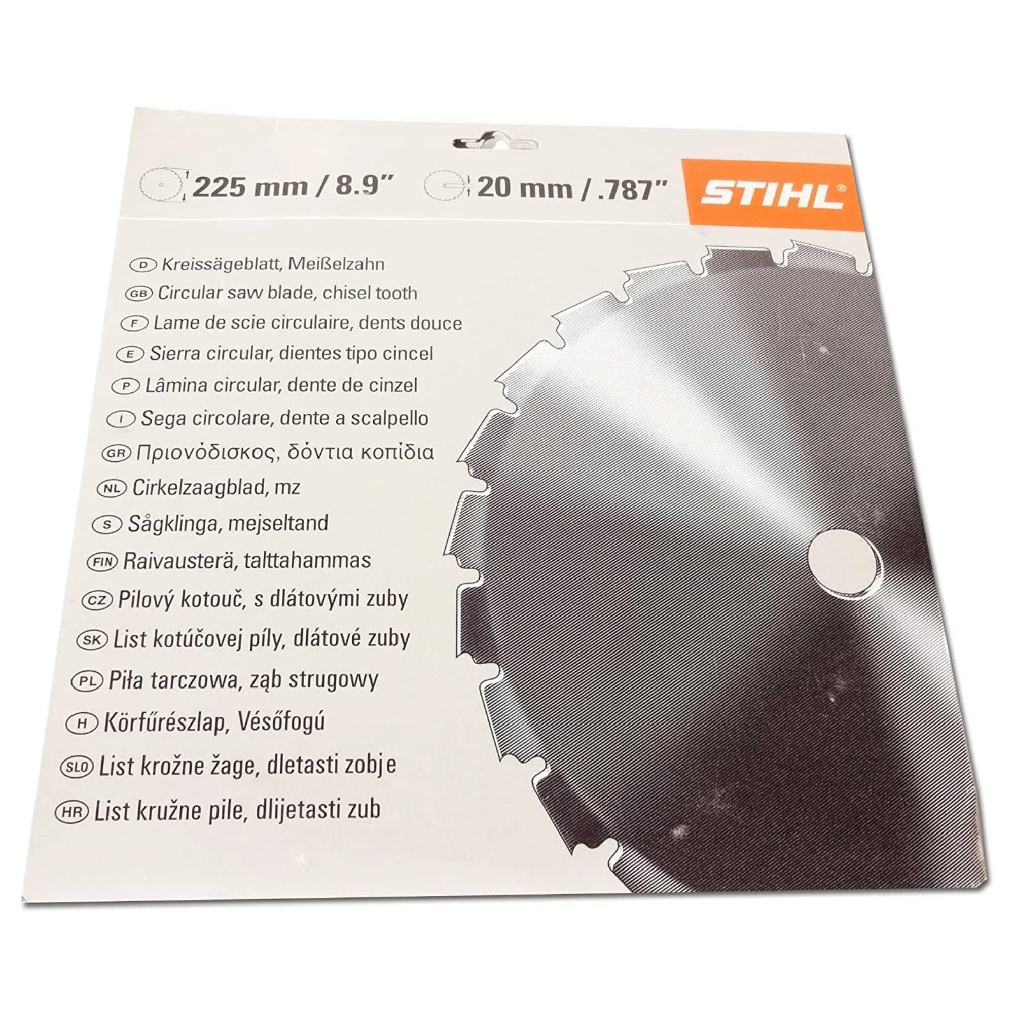 STIHL Circular Saw Blade | Chisel Blade | 225mm | 4110 713 4204 | Main Street Mower | Winter Garden | Clermont | Ocala