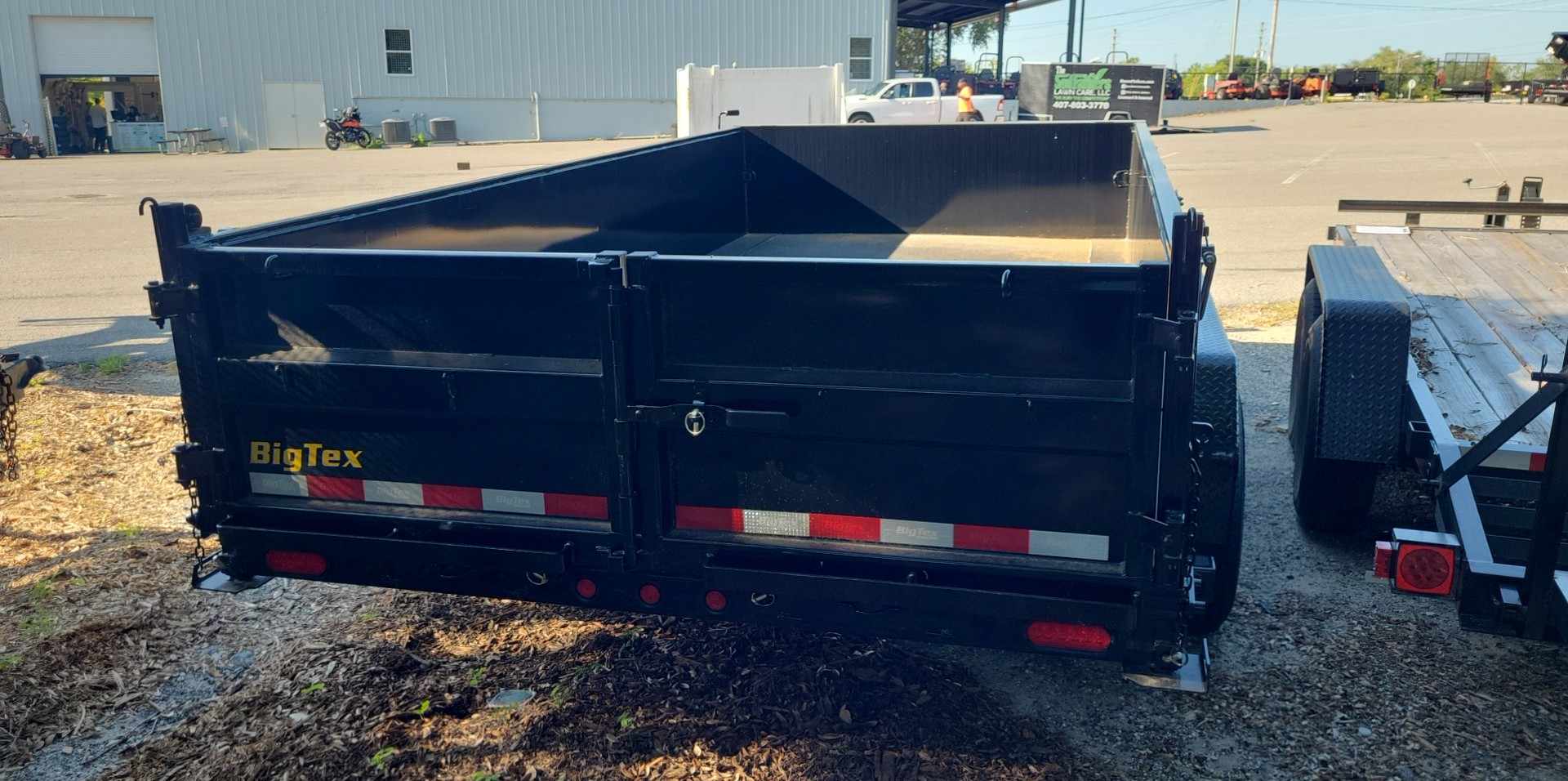 14 Foot Big Tex Heavy Duty Low Profile with Spreader Gate Black Dump Trailer (14LP-14BK6SIRPD) | Main Street Mower | Winter Garden | Clermont | Ocala