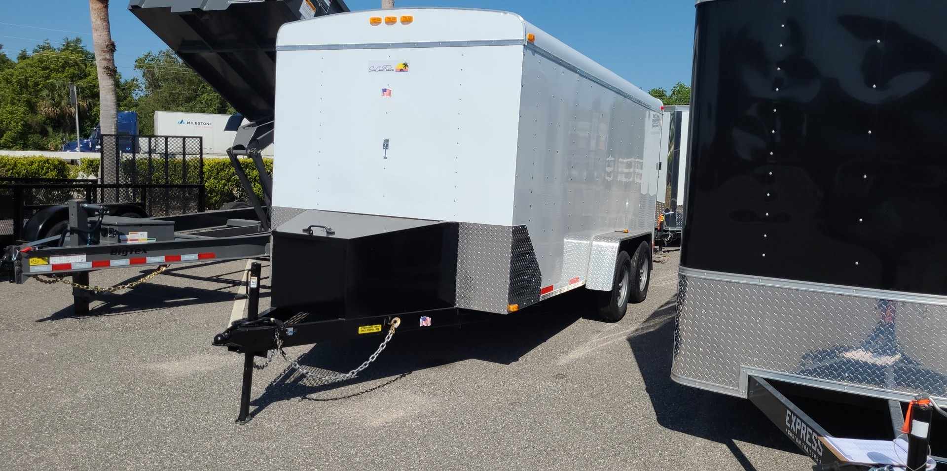 7x16 Suncoast White Cargo Enclosed Trailer (716EDB3) | Main Street Mower | Winter Garden | Clermont | Ocala