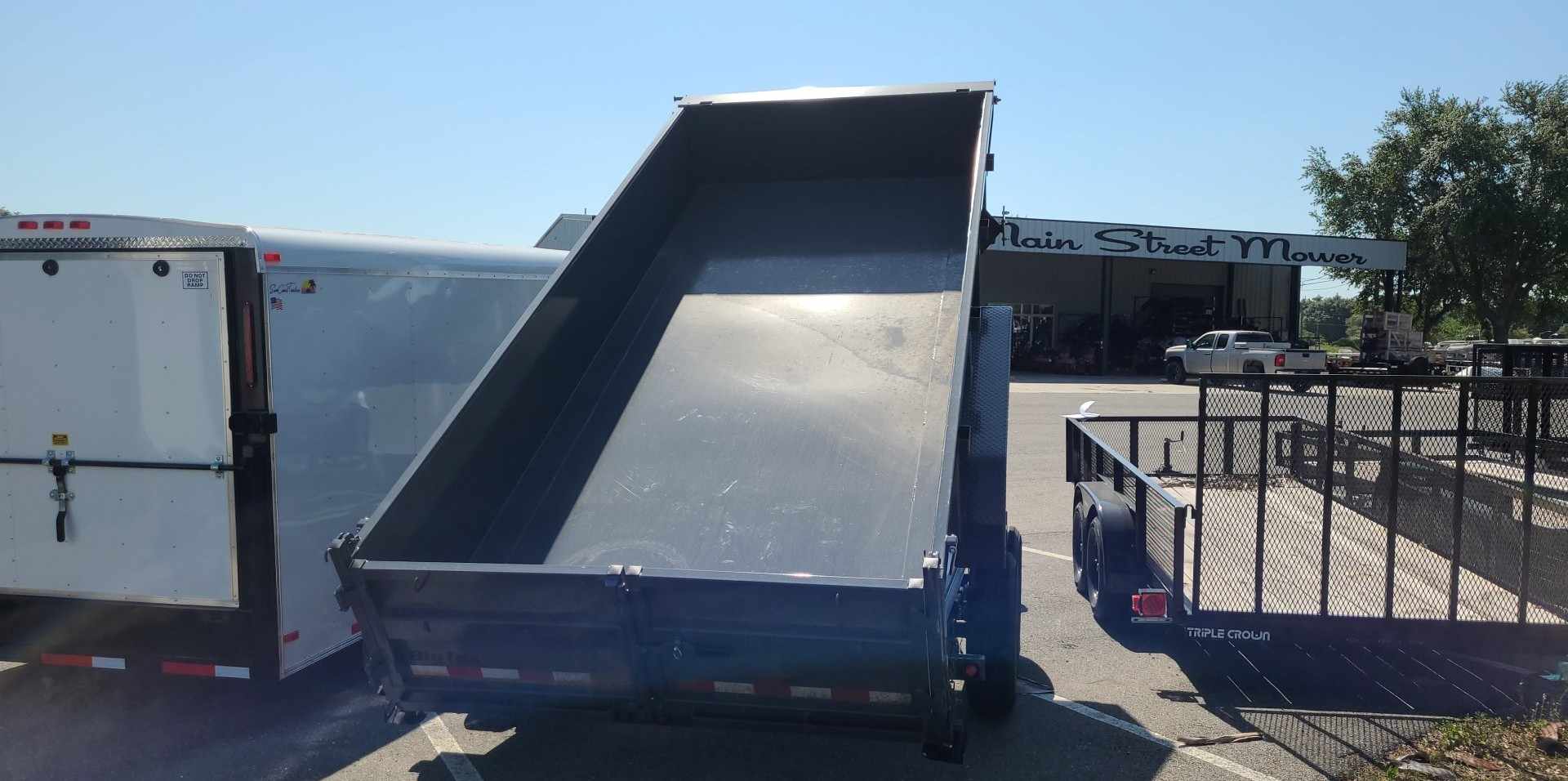 14 Foot Big Tex Heavy Duty Low Profile with Spreader Gate Dump Trailer (14LP-16GY6SIRPD) | Main Street Mower | Winter Garden | Clermont | Ocala