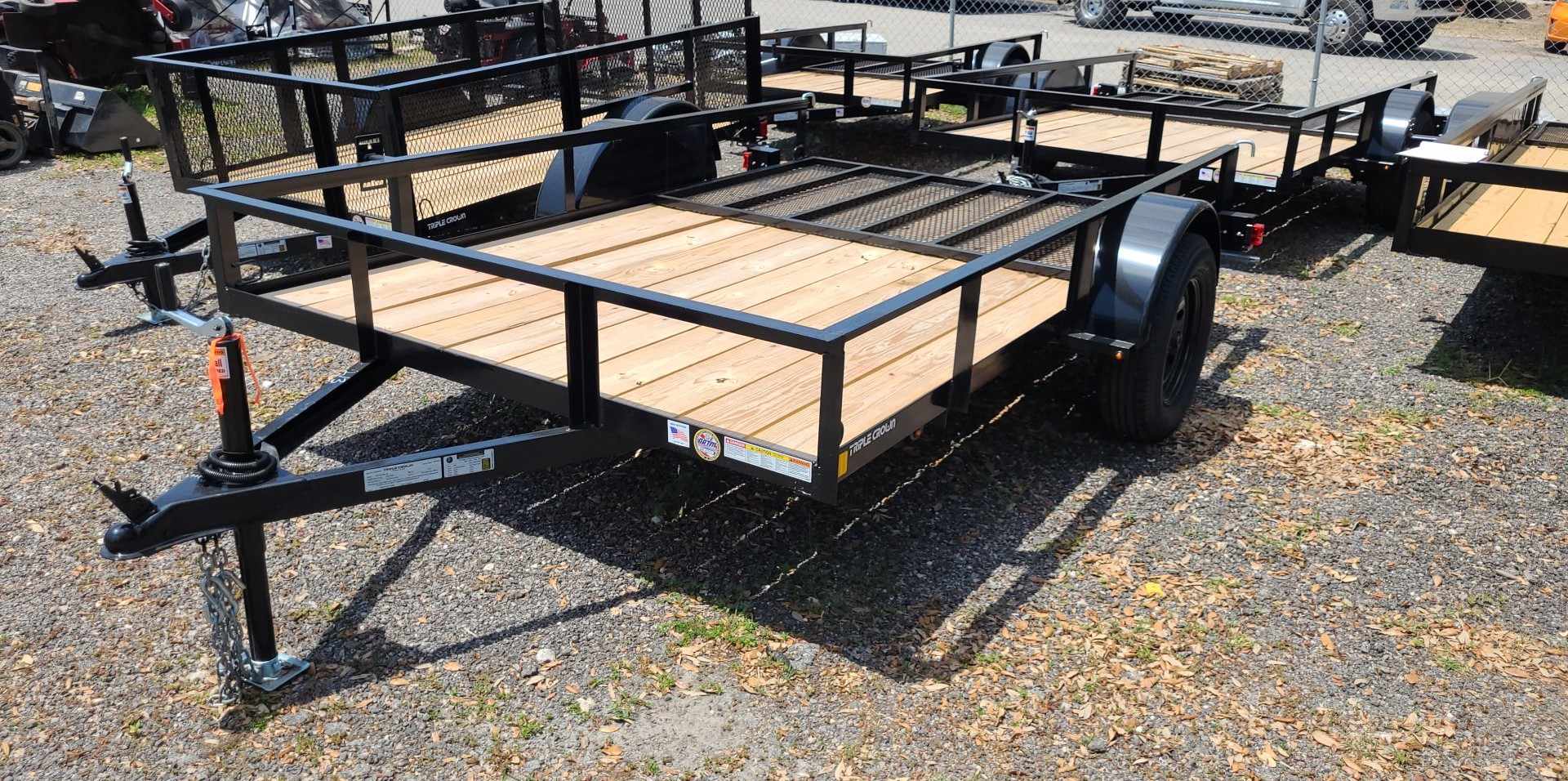 6X10 Triple Crown Black Utility Trailer (U6X10G) (SOLD 7/3/2024) | Main Street Mower | Winter Garden | Clermont | Ocala