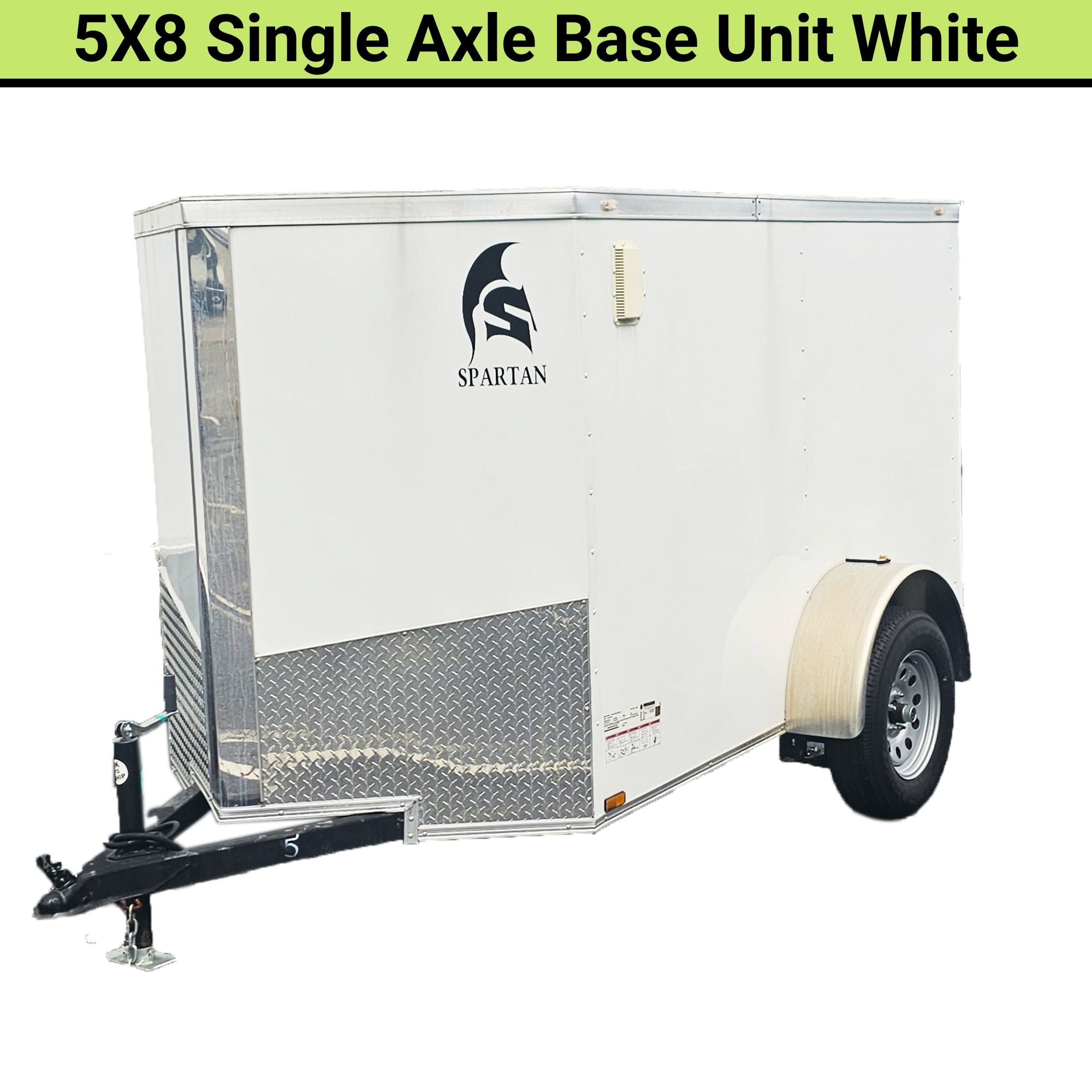 Spartan 5X8 Single Axle Cargo Trailer | White | SP5X8SA  | Main Street Mower | Winter Garden | Clermont | Ocala