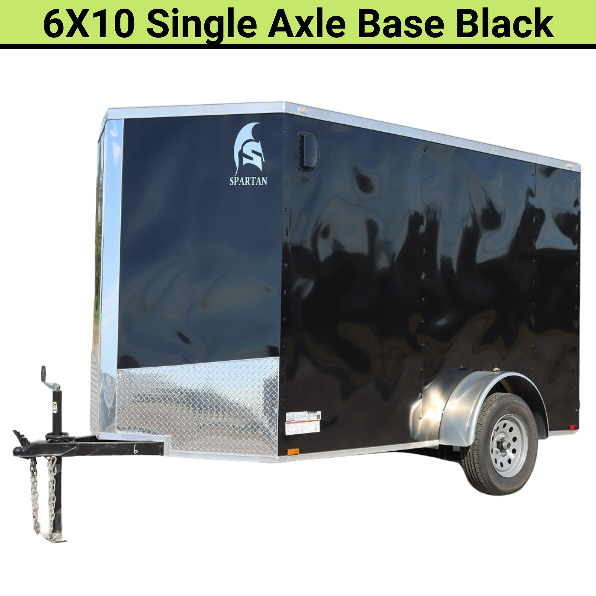 Spartan 6X10 Base Black Enclosed Cargo Trailer | Black | SP6X10SA| Main Street Mower | Winter Garden | Clermont | Ocala