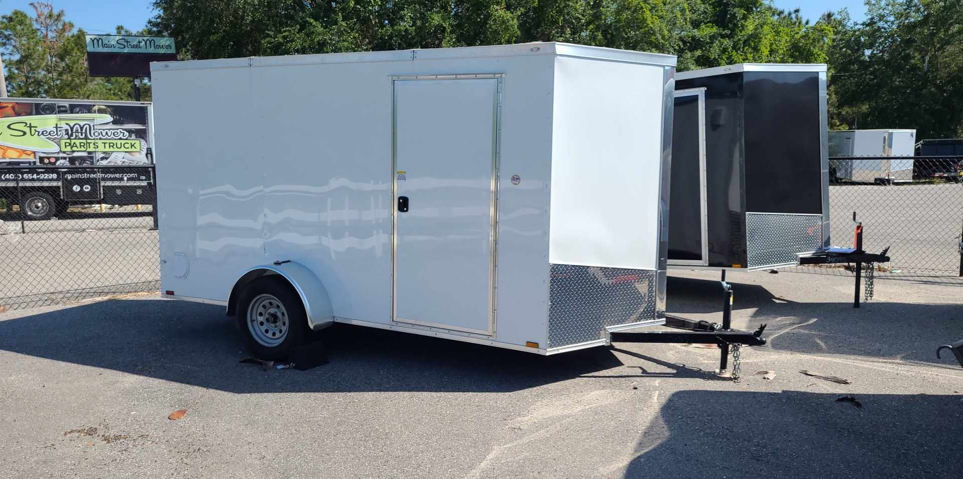 Spartan 6X12 Single Axle Enclosed Cargo Trailer | .030 | White | SP6X12SA| Main Street Mower | Winter Garden | Clermont | Ocala