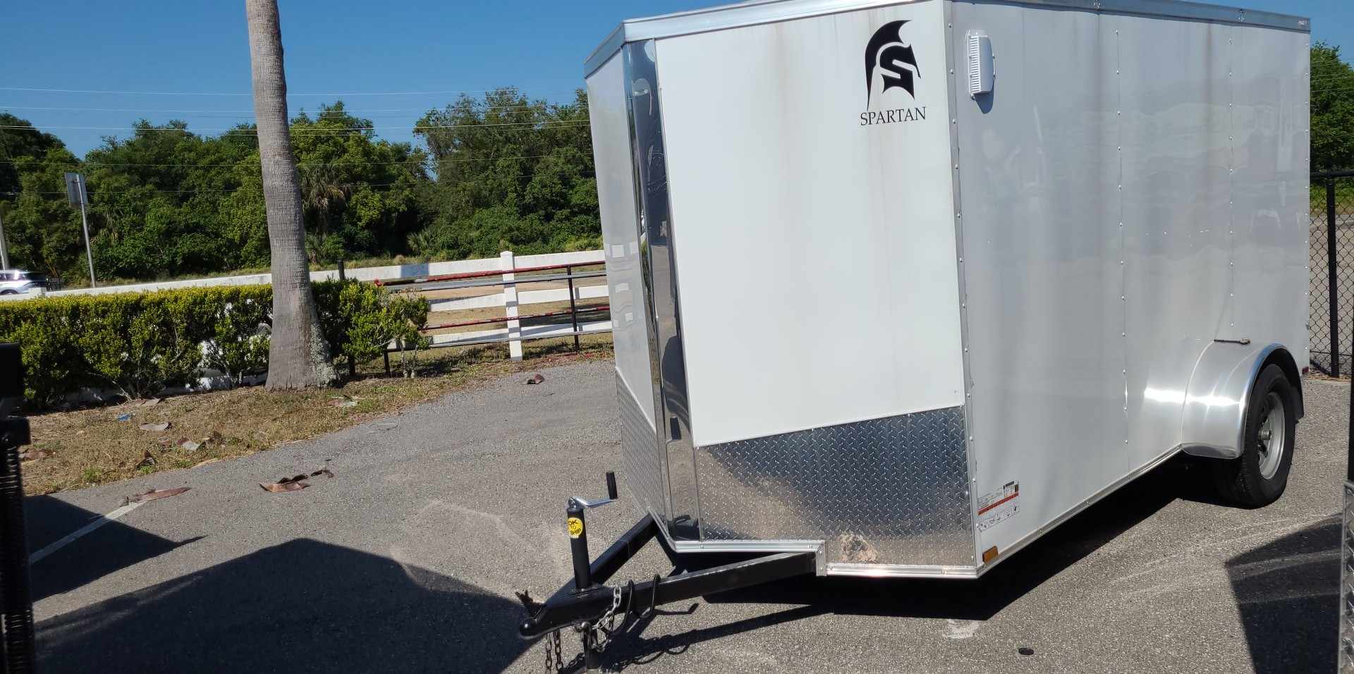 Spartan 6X12 Single Axle Enclosed Cargo Trailer | .030 | White | SP6X12SA| Main Street Mower | Winter Garden | Clermont | Ocala