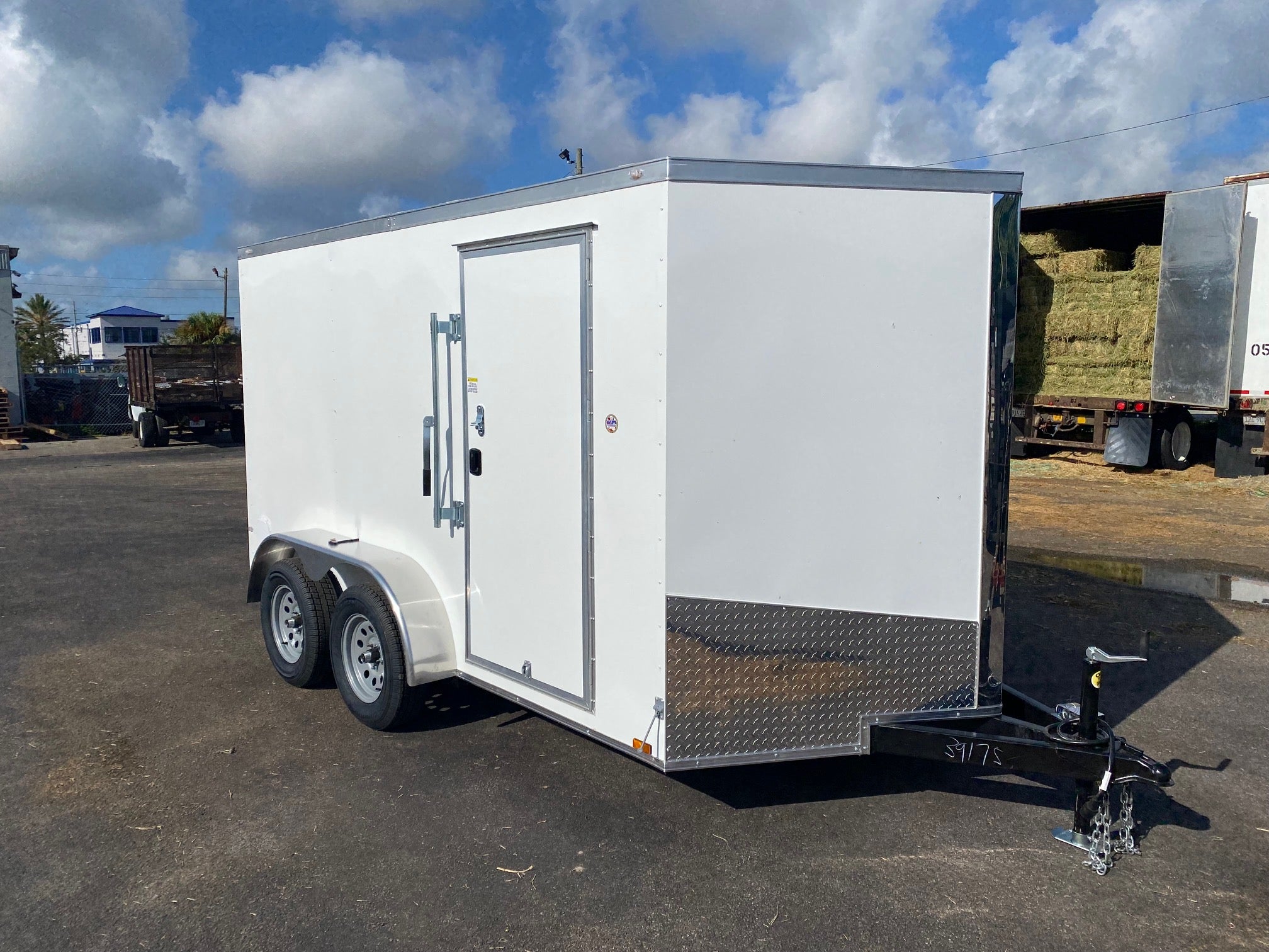 Spartan 7X12 Enclosed Cargo Tandem Axle Trailer | White | SP7X12TA | Main Street Mower | Winter Garden | Clermont | Ocala