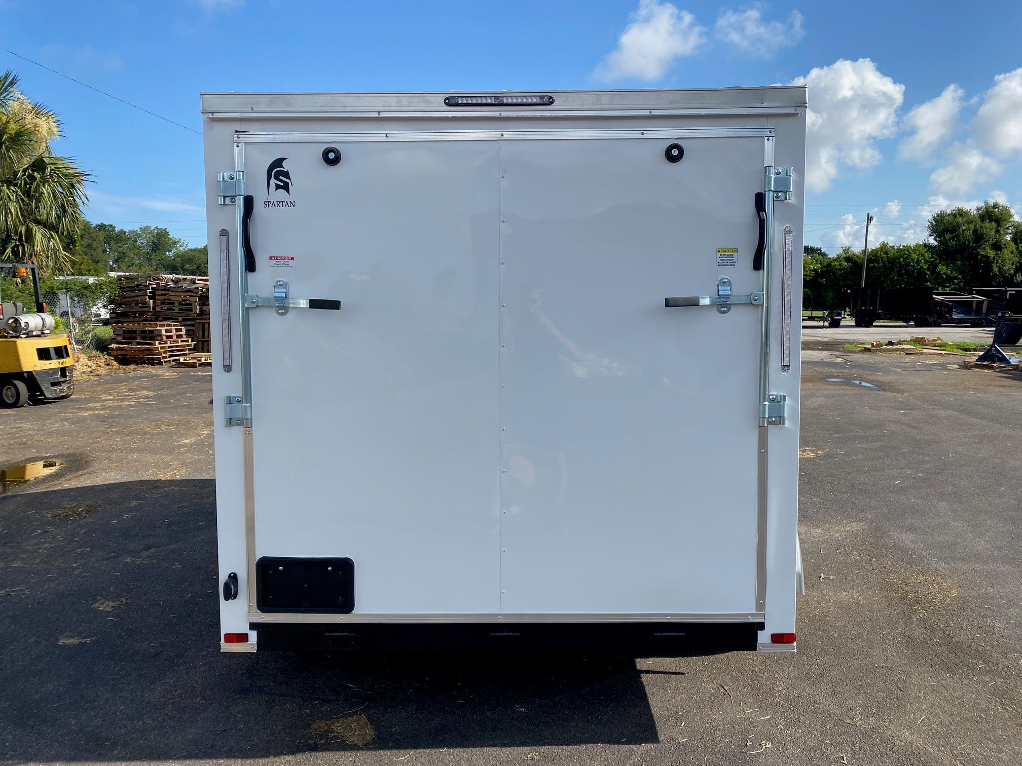 Spartan 7X12 Enclosed Cargo Tandem Axle Trailer | White | SP7X12TA | Main Street Mower | Winter Garden | Clermont | Ocala