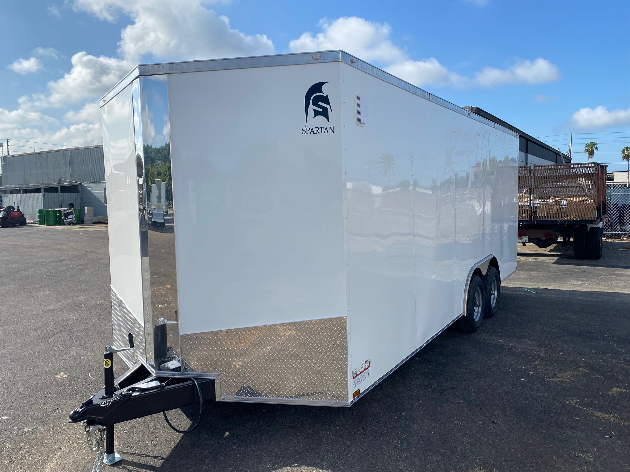 Spartan 8.5X20 Tandem Axle Enclosed Cargo Trailer | White | SP8.5X20TA | Main Street Mower | Winter Garden | Clermont | Ocala