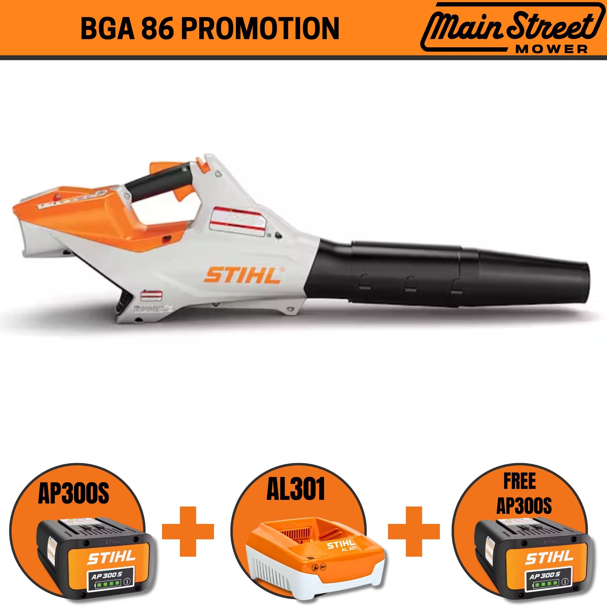 STIHL BGA 86 Battery Powered Handheld Blower | Main Street Mower | Winter Garden | Clermont | Ocala