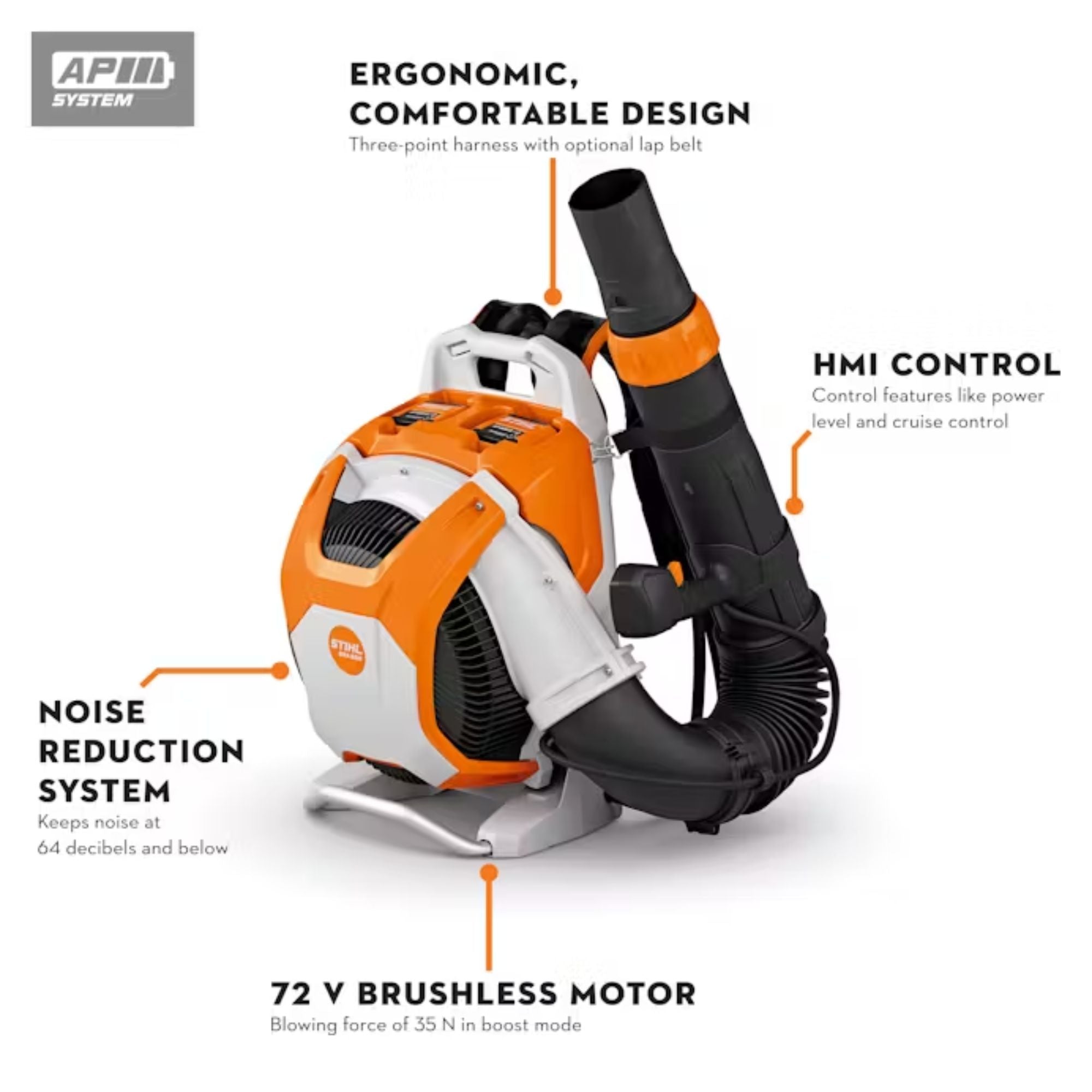 STIHL BRA 600 Battery Powered Backpack Blower | Tool Only