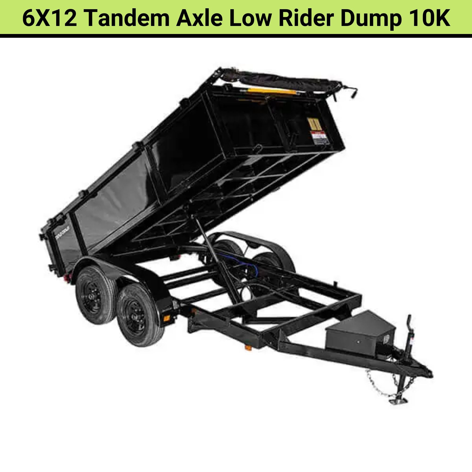 Triple Crown 6X12 Tandem Axle Low Rider Dump 10K | D6X12LR10KLS