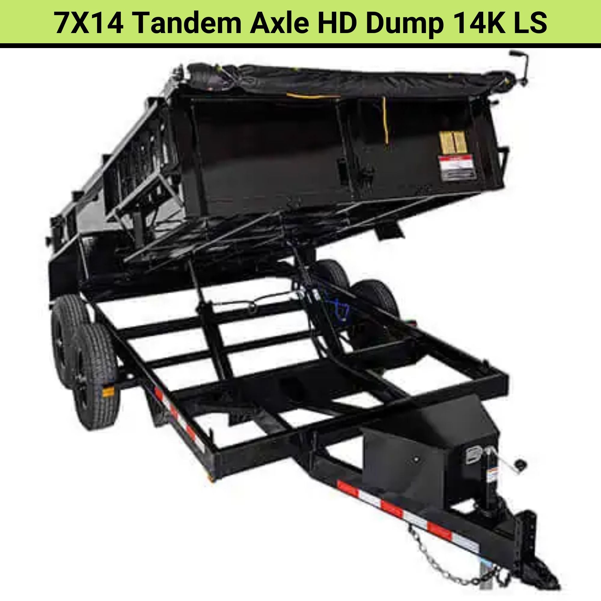 Triple Crown 7X14 Tandem Axle HD Dump 14K LS | D7X14HD14KLS