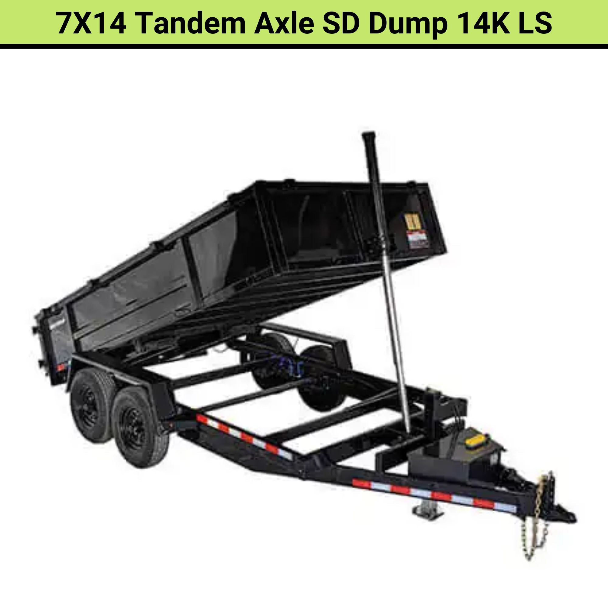 Triple Crown 7X14 Tandem Axle SD Telescopic Dump 4K LS | D7X14SD14KLS