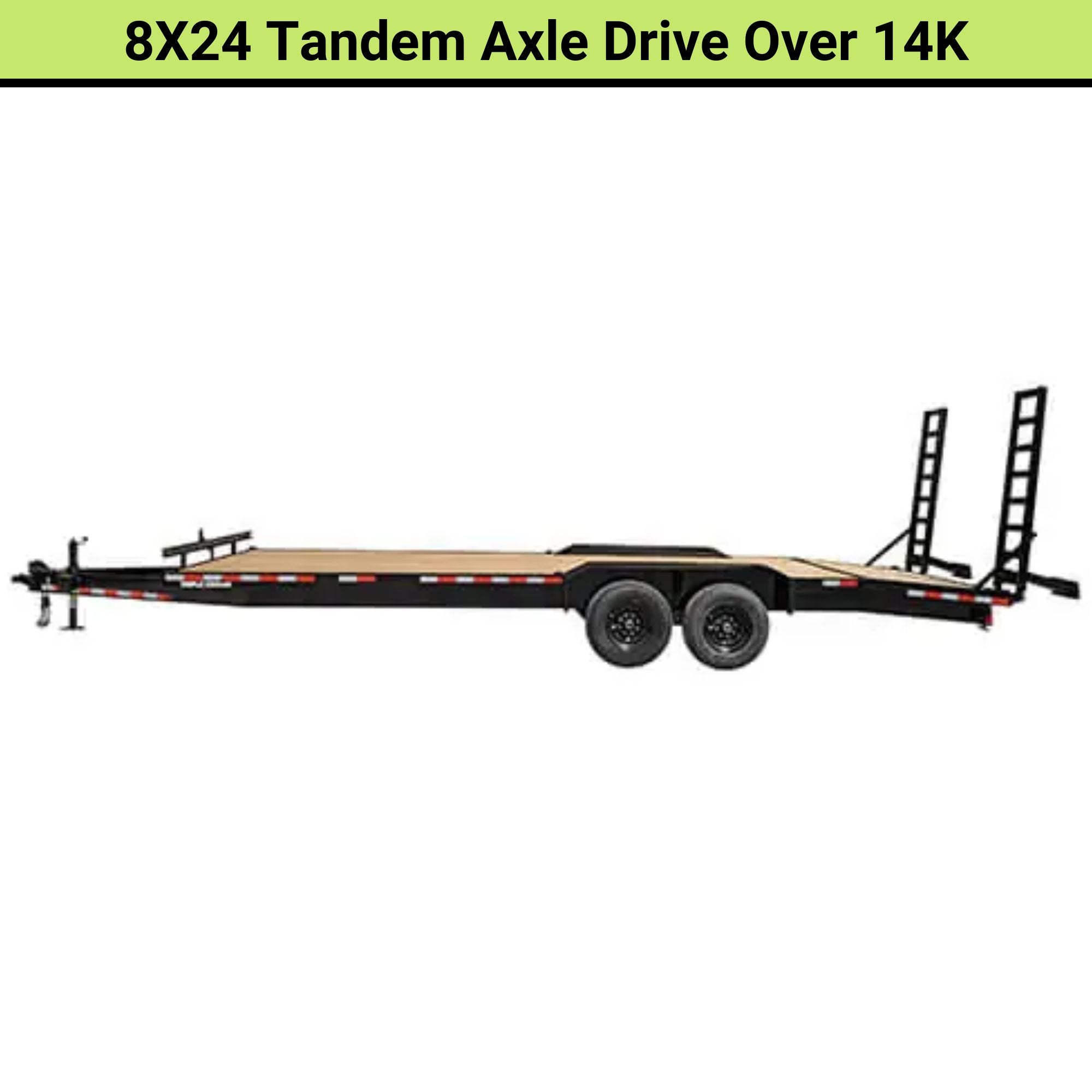 Triple Crown 8X24 Tandem Axle Drive Over | 14K | Car Hauler / Equipment | EC8X24DR14K