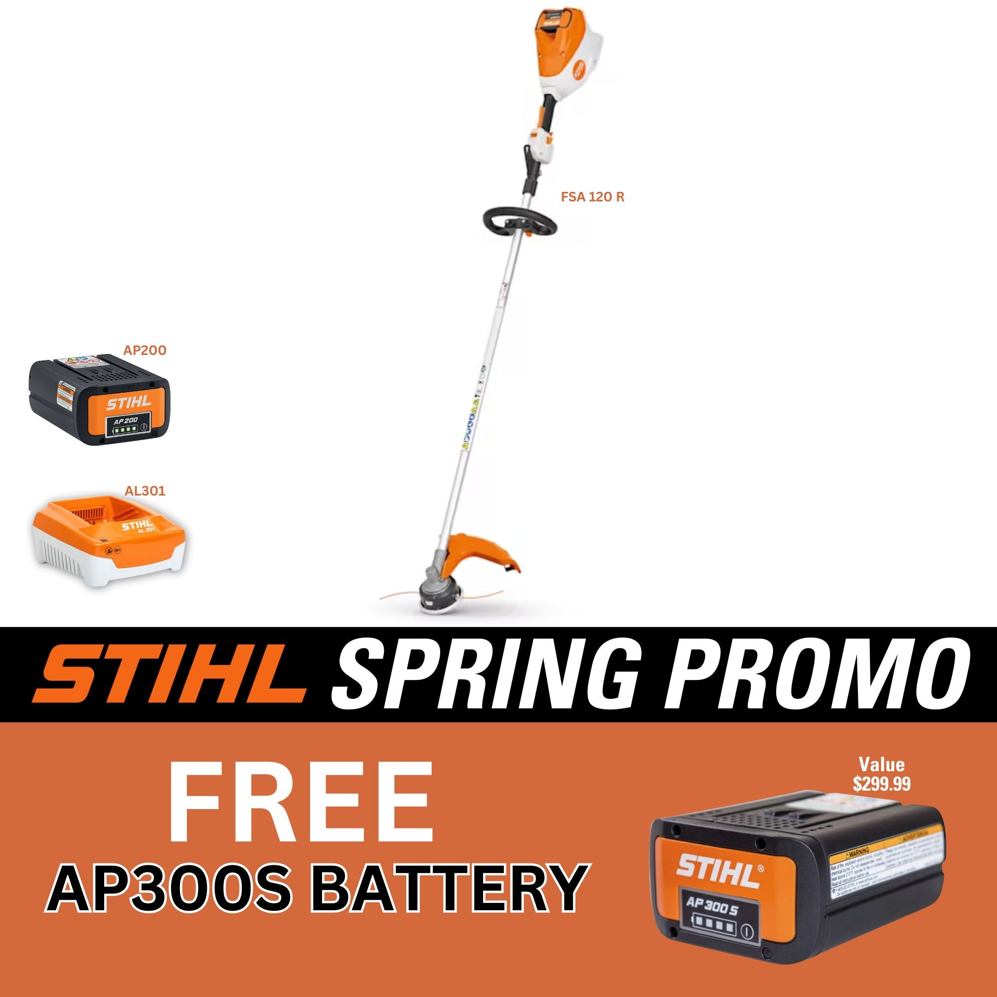 STIHL FSA 120 R Battery Powered String Trimmer | PROMOKIT