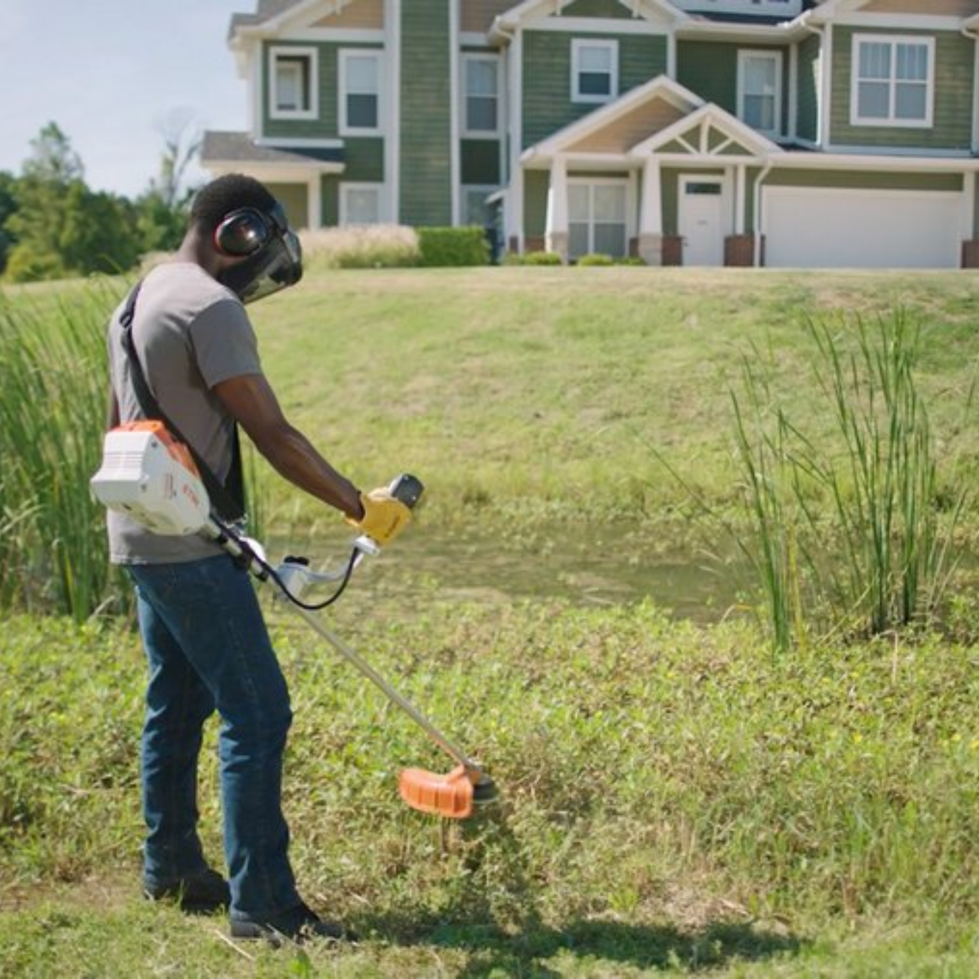 STIHL FSA 80 Battery Powered Timmer with Bike Handles and AK20 & AL101 | Main Street Mower | Winter Garden | Clermont | Ocala