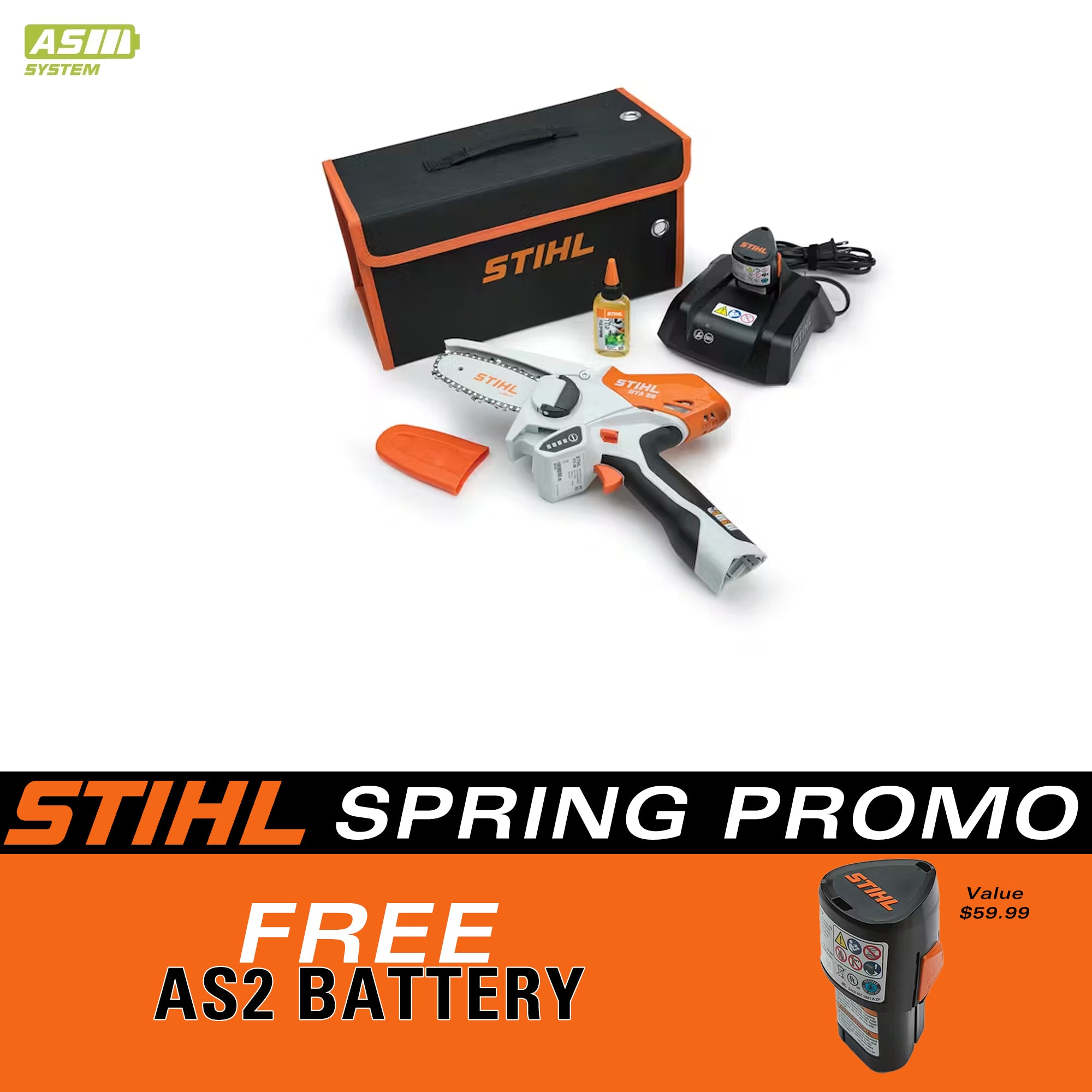 STIHL GTA 26 Battery Powered Garden Pruner with Battery & Charger | FREE BATTERY PROMO