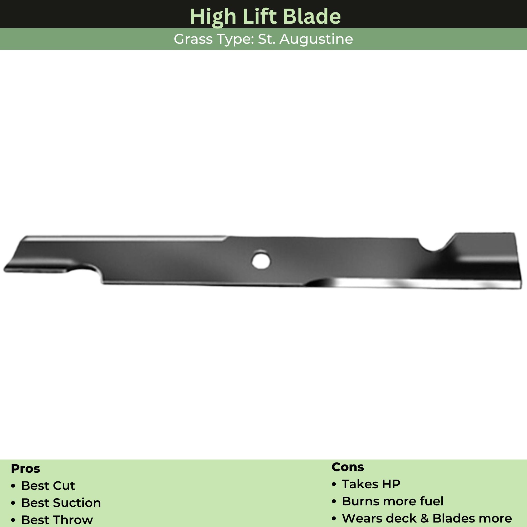 Rotary Hi-Flow Blade | EXMARK NOTCHED | 24.5 Inch | 11229 | Main Street Mower | Winter Garden | Clermont | Ocala