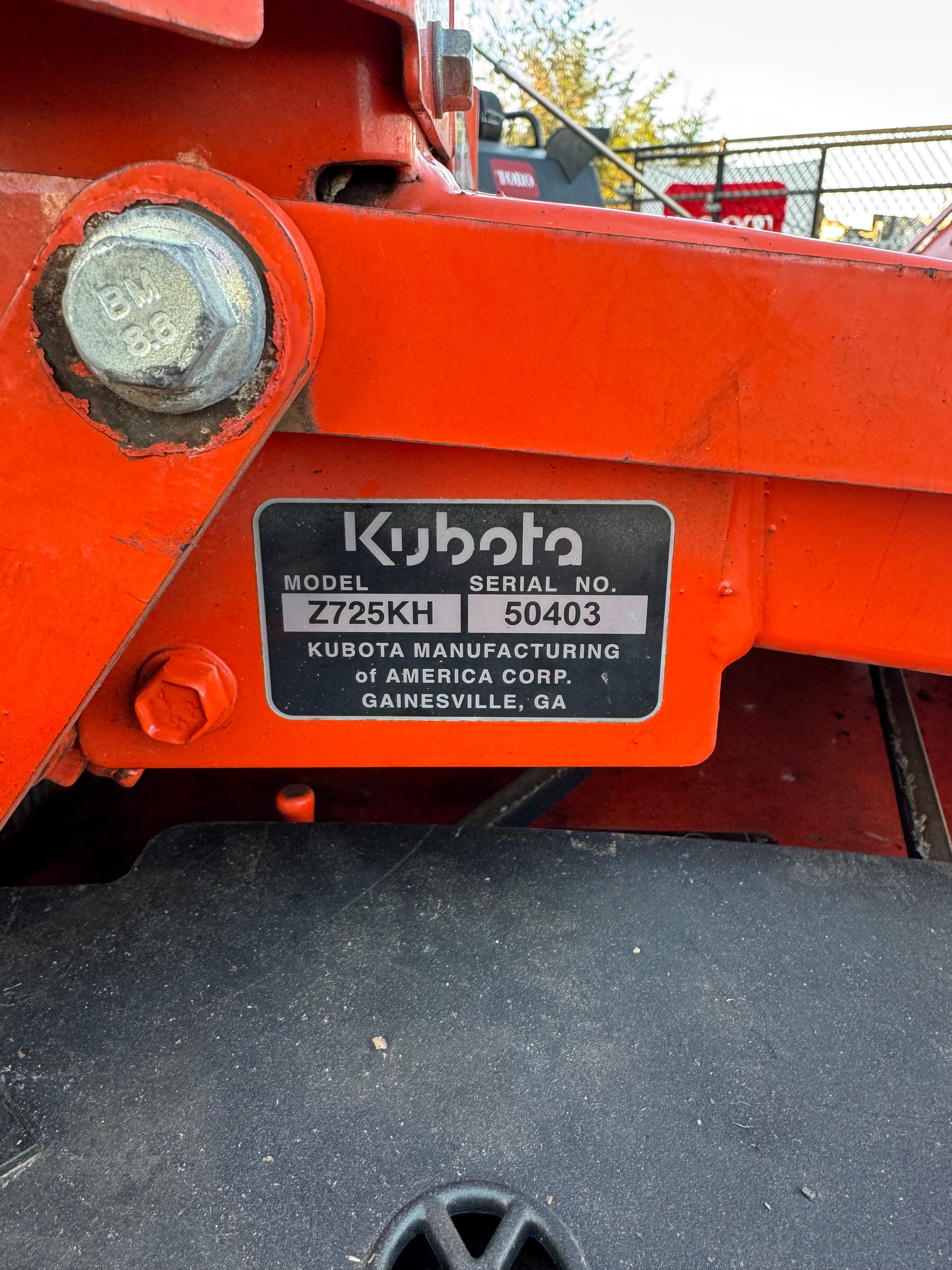 Kubota Z725KH | 60" | 27hp Kohler | Zero Turn Mower - USED