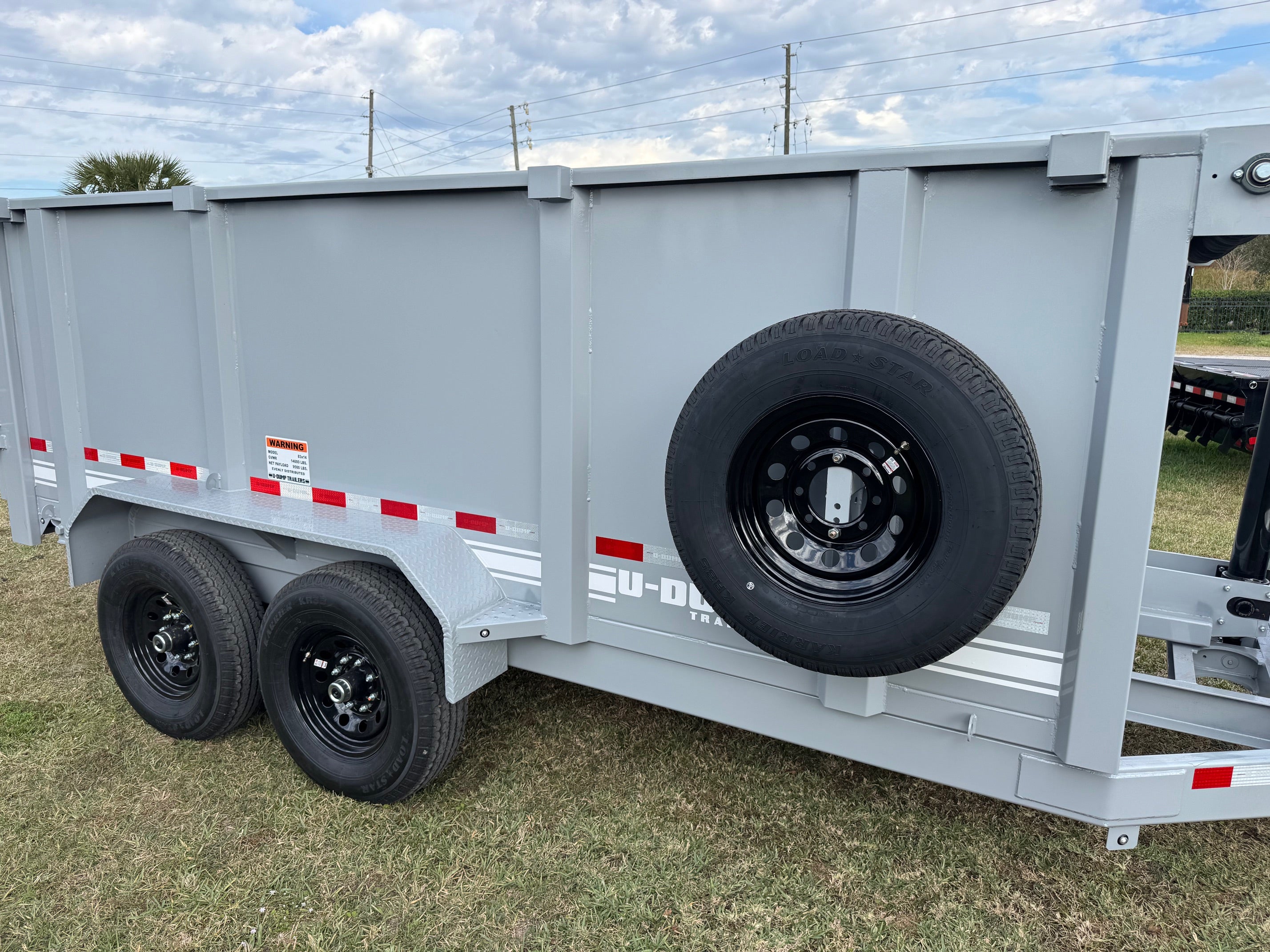 U-DUMP Low Profile Dump Trailer | 83"X14'X48" | Telescopic | 831414T-48-LP