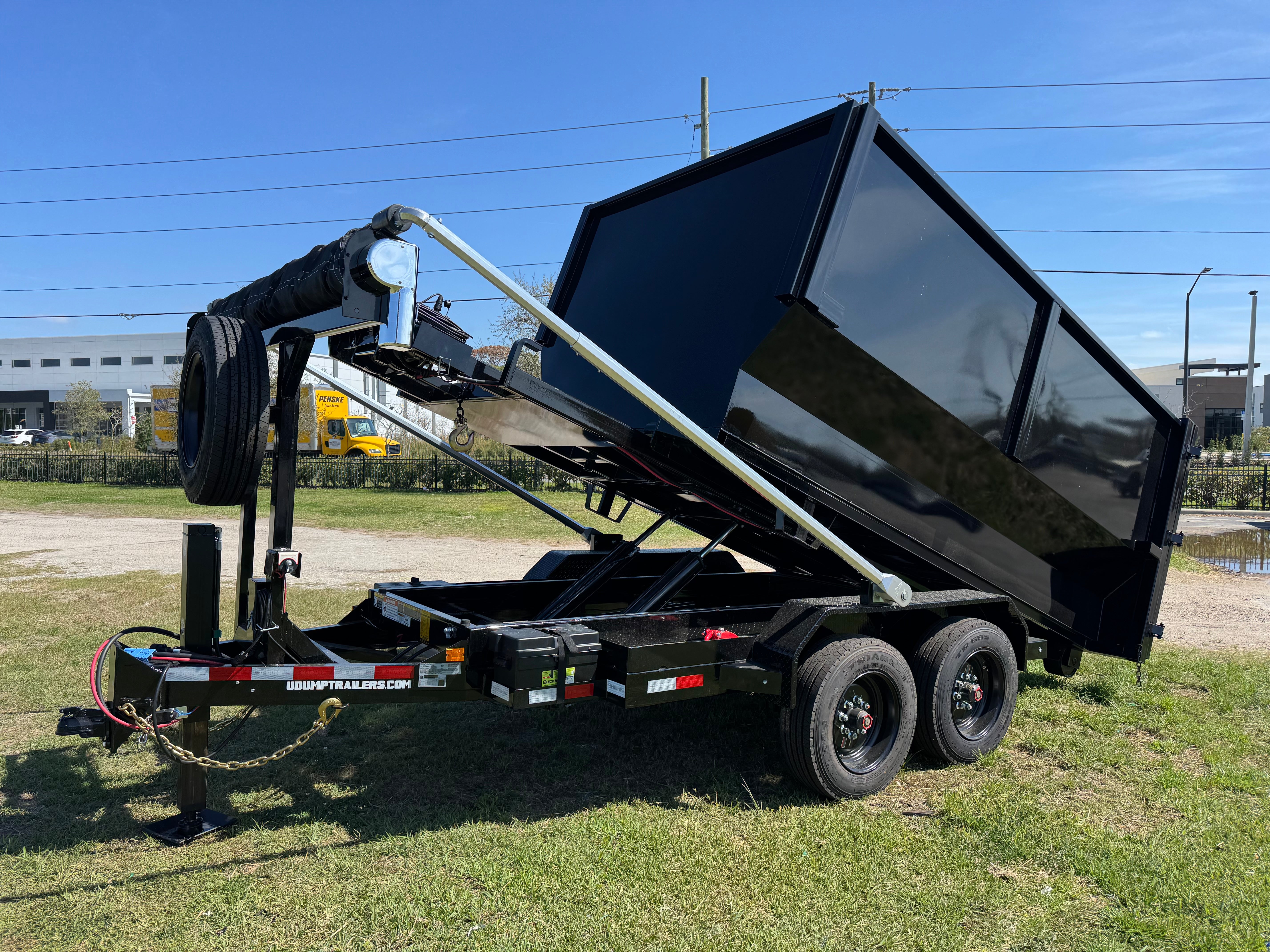 U-DUMP Bumper-Pull Roll-Off Dump Trailer | 6' x 12' | ROBP-16 PRO