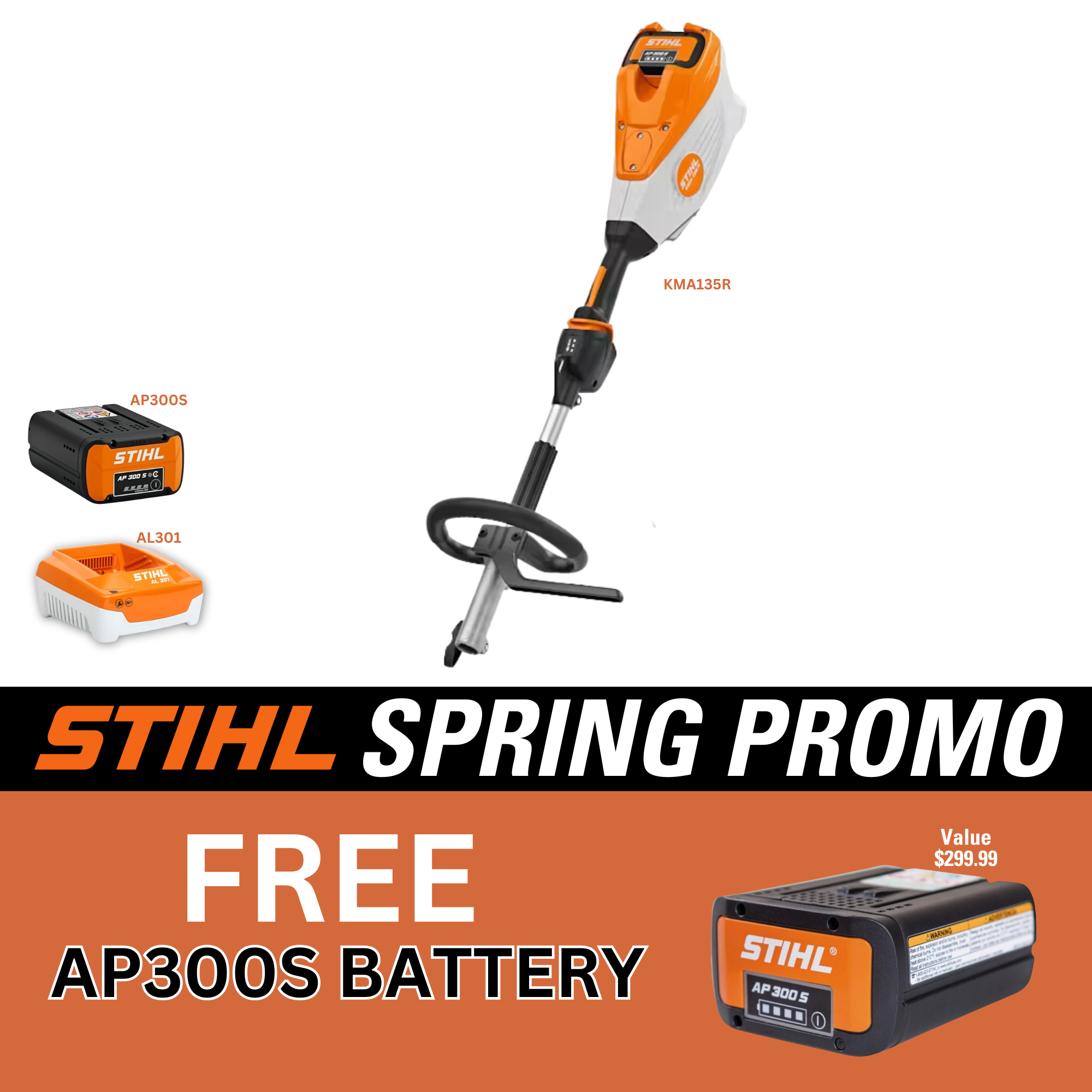 STIHL KMA135 R Battery Powered KombiMotor | FREE BATTERY PROMO