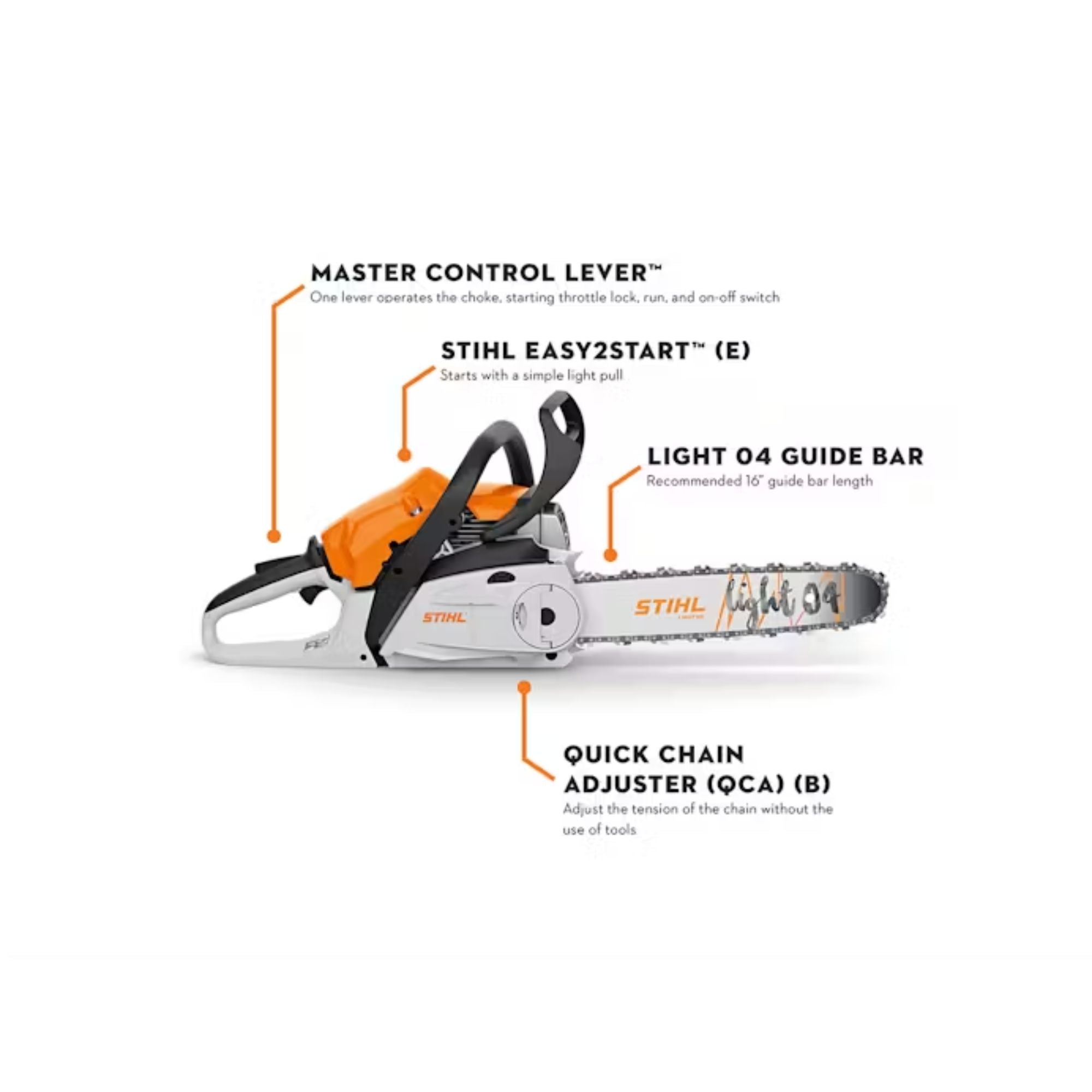 STIHL MS 182 C-BE Gas Operated 16In Chainsaw