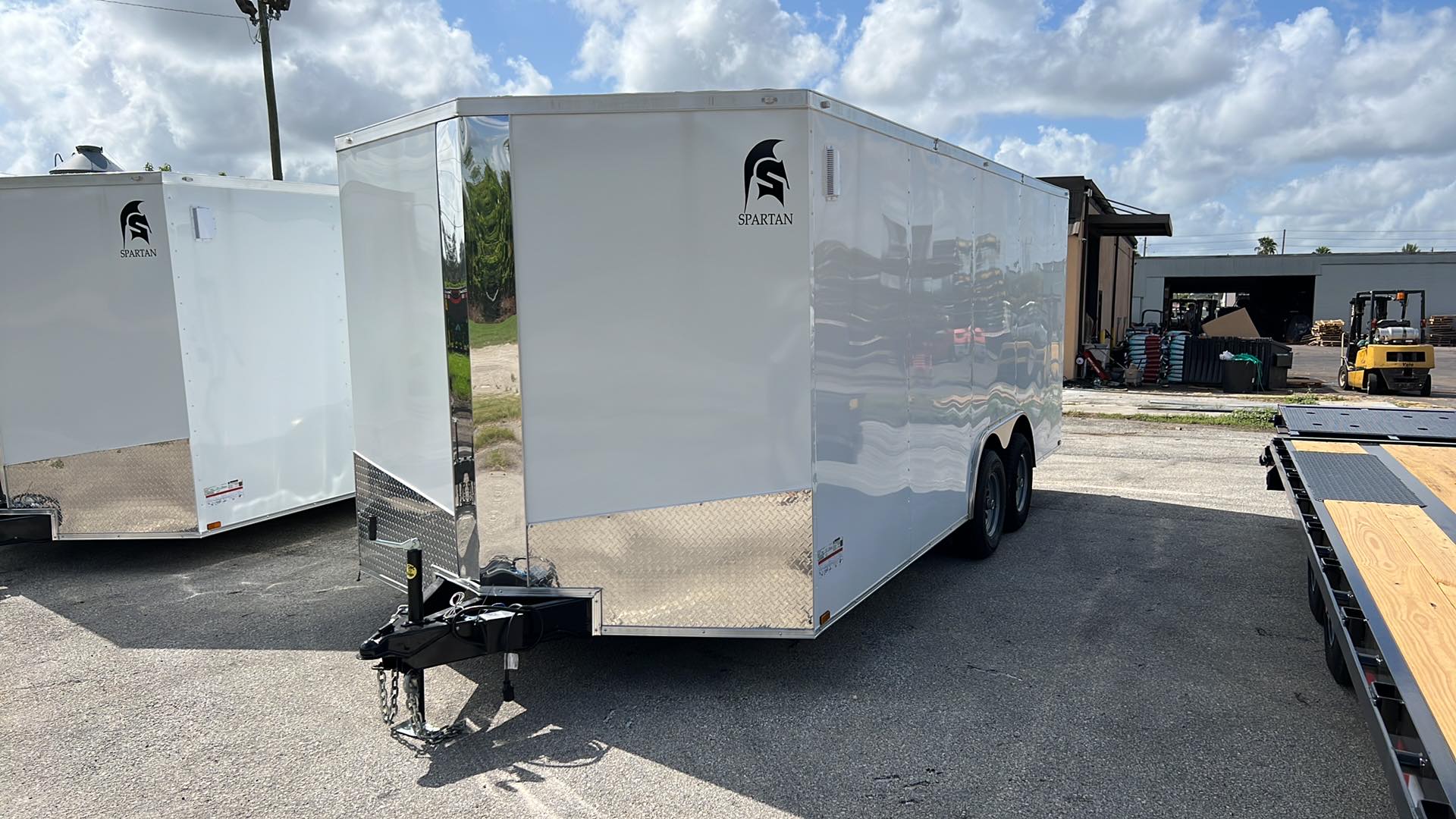 Spartan 8.5X18 Tandem Axle Enclosed Cargo Trailer | White | SP8.5X18TA | Main Street Mower | Winter Garden | Clermont | Ocala